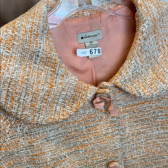 ANTHROPOLOGIE ELEVENSES TWEED CROPPED JACKET - Picture 3 of 4